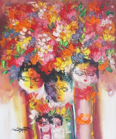 Çiçek Kızlar Kırmızı