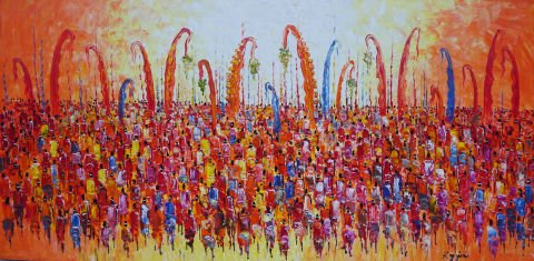 Worshiping in Bali Red