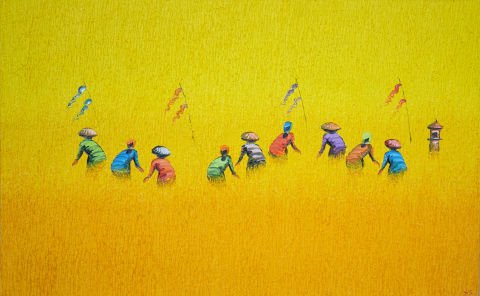 Buğday Tarlasında Hasat