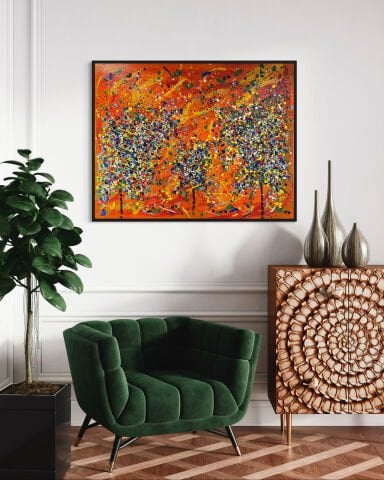 Zekeriyaköy'de Ağaçlar Turuncu