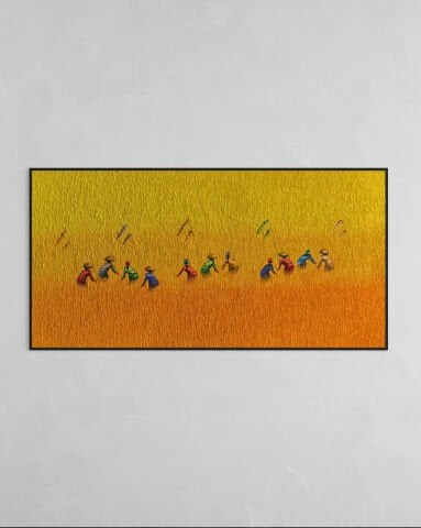 Buğday Tarlasında Hasat Büyük